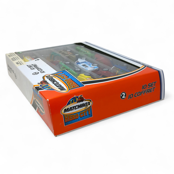 Matchbox Hero City 10 PC Coffret #2 New in Box 2002 Mattel Diecast 91517 - Picture 5 of 6